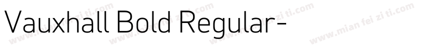 Vauxhall Bold Regular字体转换